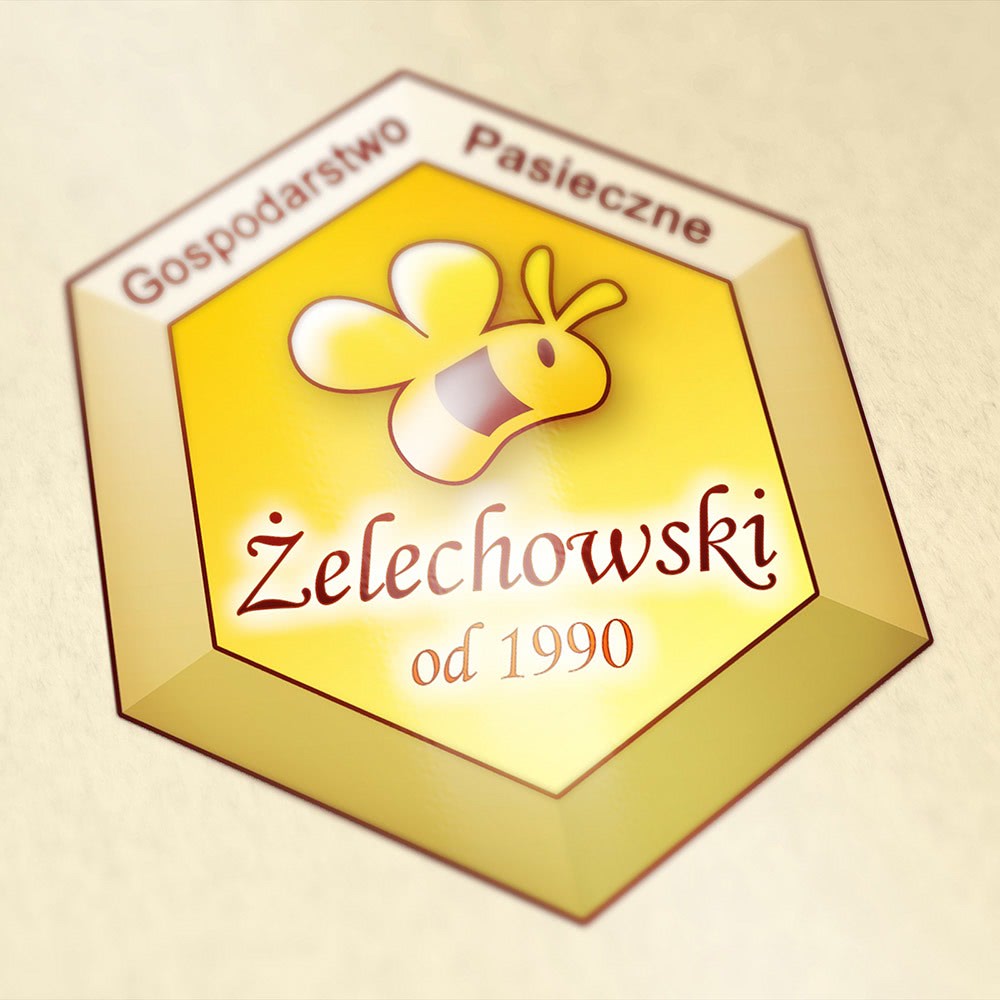 Pasieka Żelechowski - przeprojektowanie i przerysowanie logo od nowa.