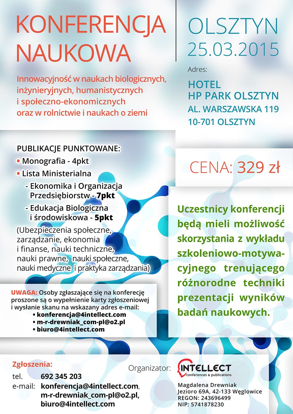 Plakat dla 4Intellect