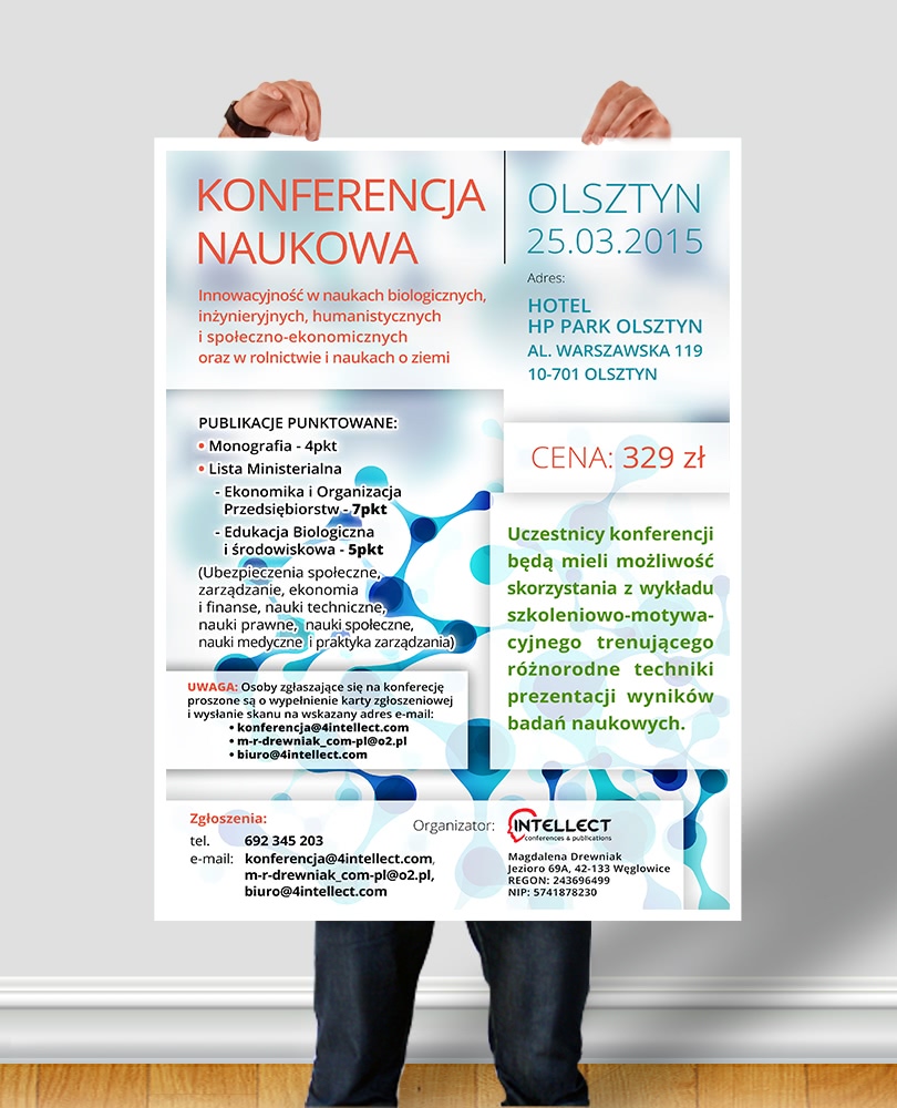 Przykład użycia realizacji - Plakat dla 4Intellect