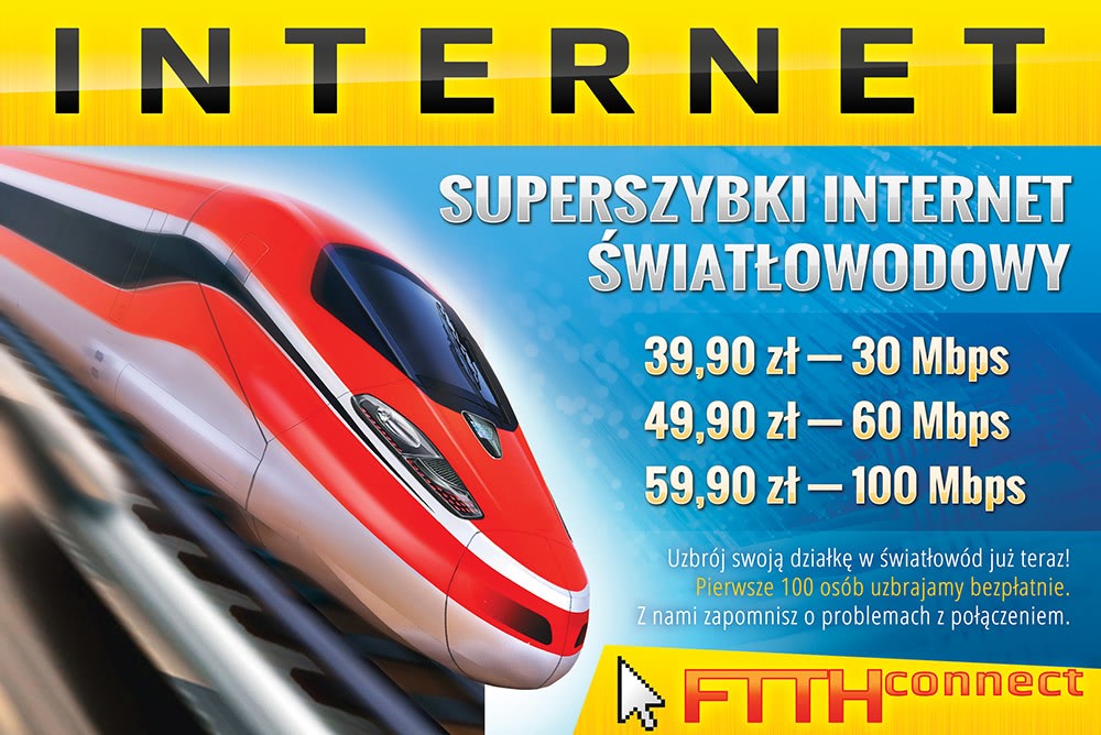 FTTH - projekt ulotki