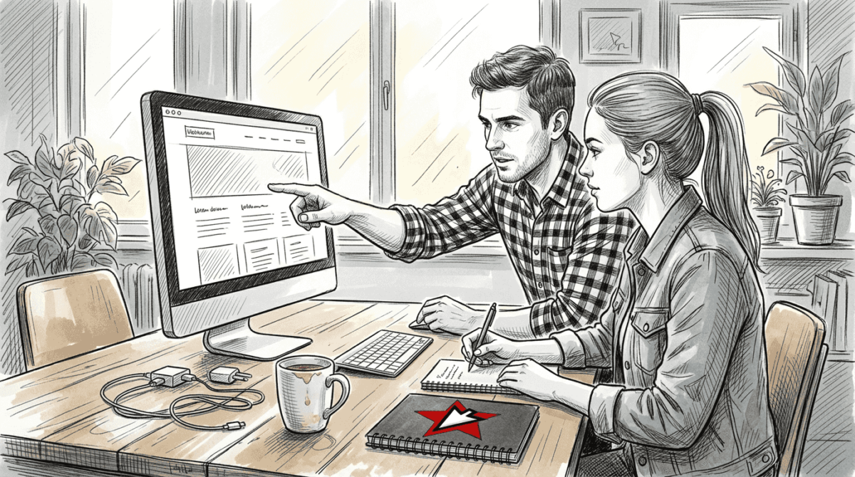 Zespół specjalistów zajmujący się projektowaniem stron internetowych dla małych firm