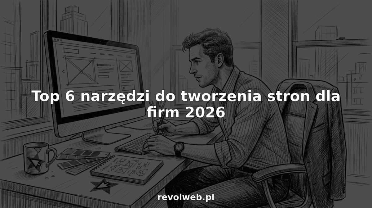Przedsiębiorca analizuje narzędzia do projektowania stron internetowych