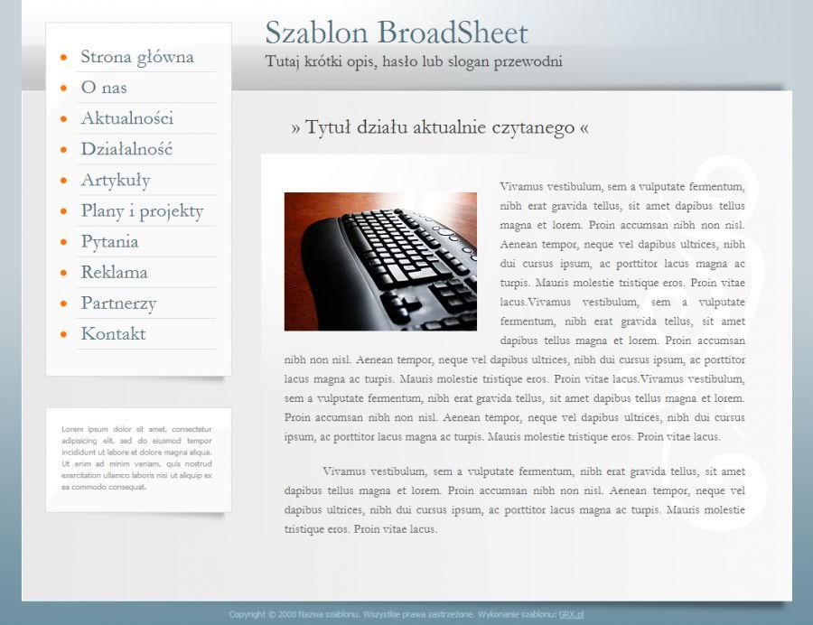 Broad Sheet